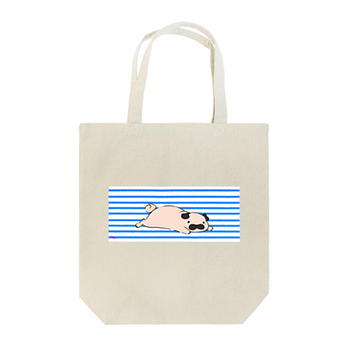 夏とパグ Tote Bag