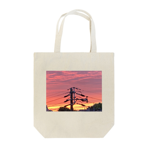 sunset, my town Tote Bag