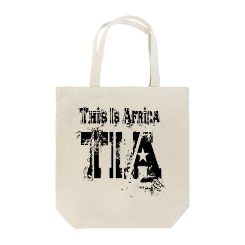 TIA (This is Africa) これがアフリカだぁ!! (ブラック)  トートバッグ