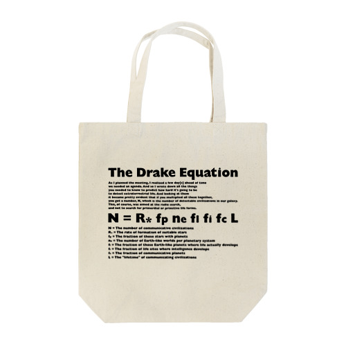 Drake_Equation トートバッグ
