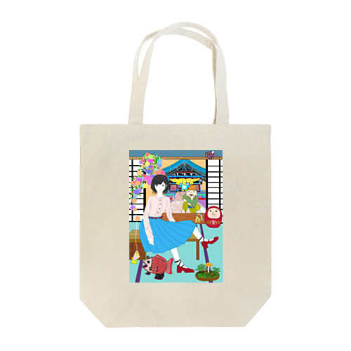 花の似合う女性 Tote Bag