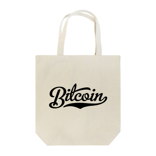 bitcoin #1 black font Tote Bag
