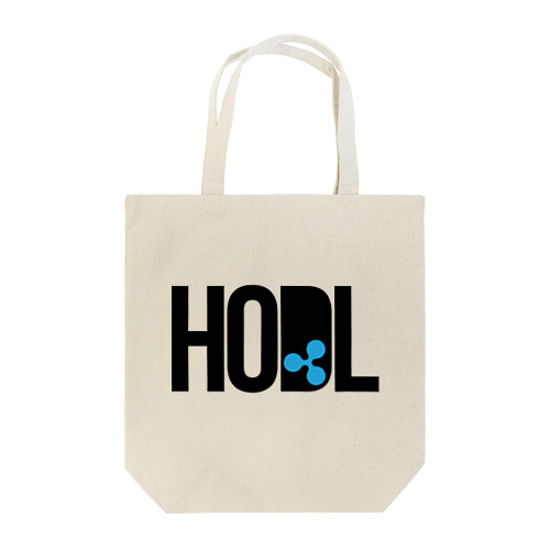 HODL XRP black font Tote Bag