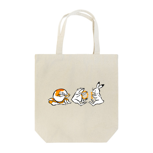 鳥獣戯画と金魚 Tote Bag