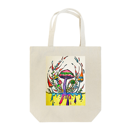 カラフルきのこ Tote Bag