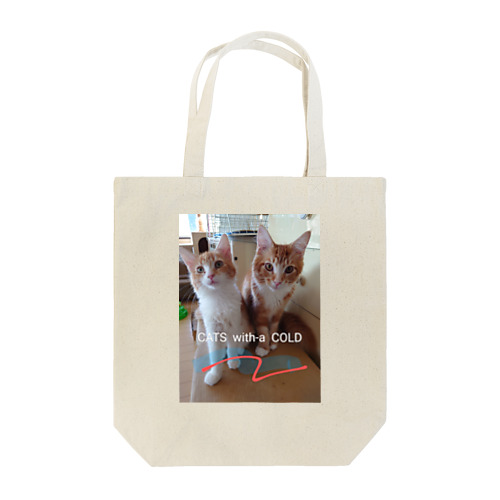 CATS with-a COLD Tote Bag