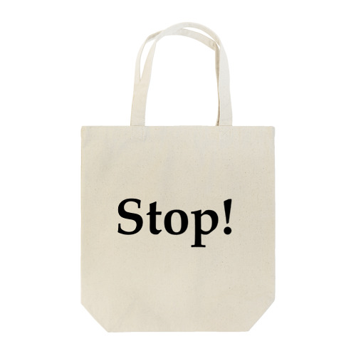stop! Tote Bag