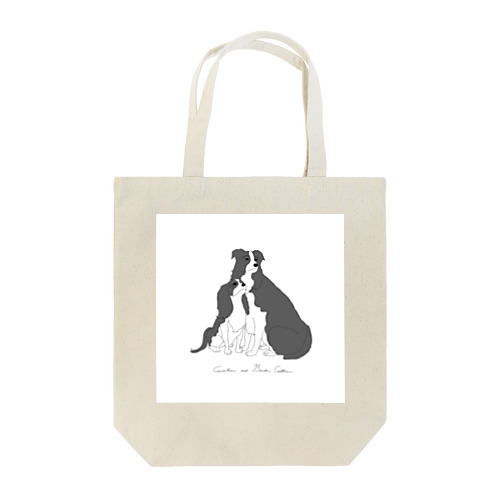 Cavalier and Border Cullier Tote Bag