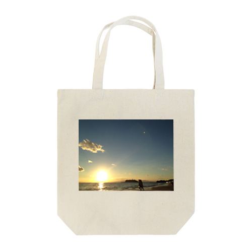 江ノ島沖に沈む夕日 Tote Bag