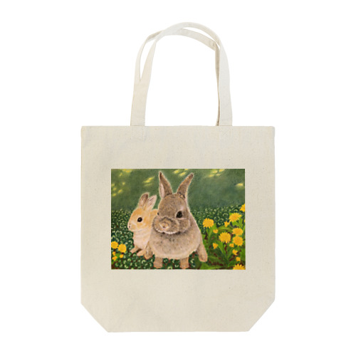 クローバーとうさぎちゃん Tote Bag