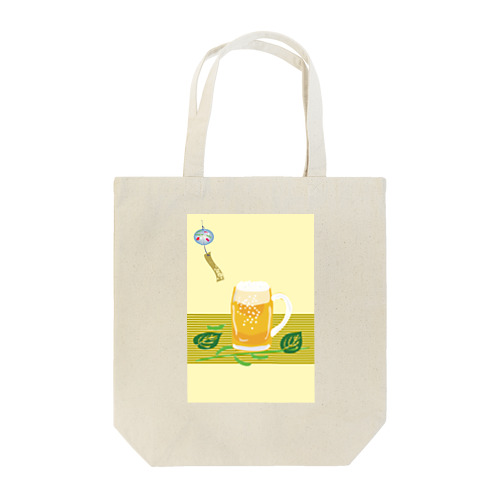 ジョッキ生ビールと枝豆 Tote Bag