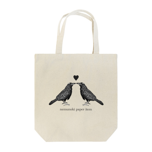 Lovers Crow Tote Bag