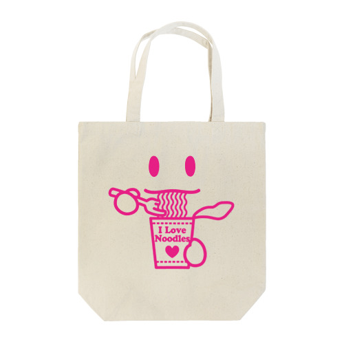 ラーメン大好き I Love Noodles(赤) Tote Bag