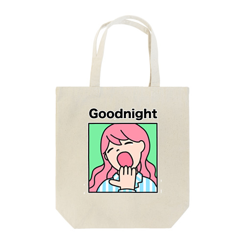 Goodnight「あくび」 Tote Bag