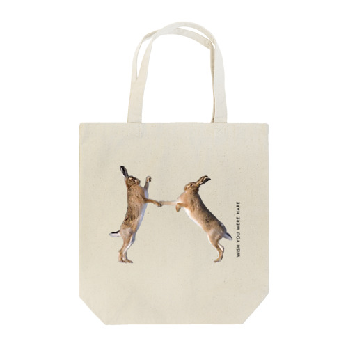 WISH YOU WERE HARE Tote Bag