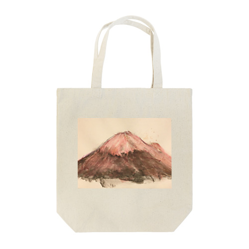 レッド富士山 Tote Bag