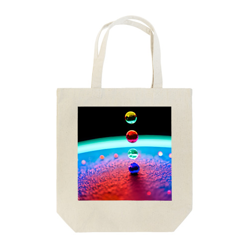 Particles‘ World(AI -Aided Design)-Square Pics Tote Bag