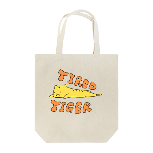 TIRED TIGER Tote Bag