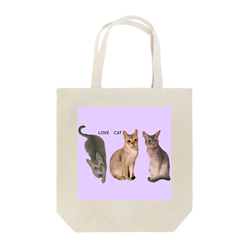 LOVE  CAT シンガプーラ&アビシニアン Tote Bag
