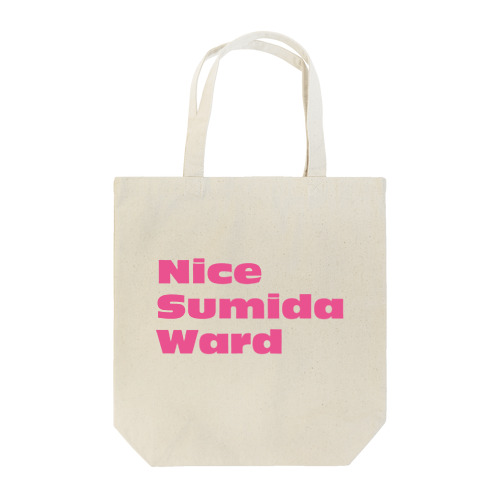 nice sumida ward（pink） トートバッグ