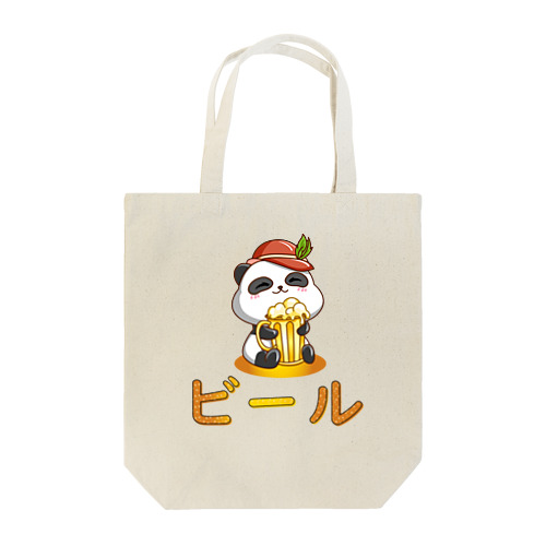  Cute Panda Drinking Beer Octoberfest Tote Bag