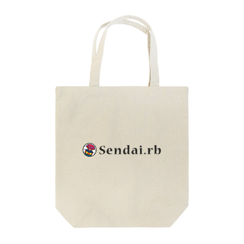 Sendai.rb横ロゴ(薄) トートバッグ