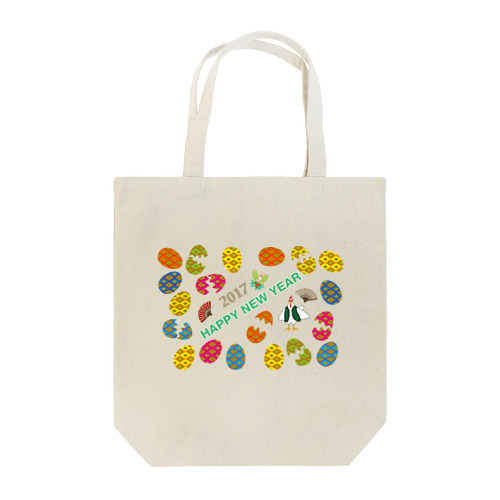 2017酉年のニワトリのイラストgoods Tote Bag