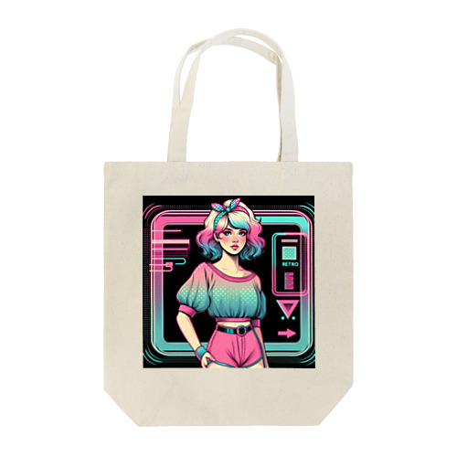 ニューレトロな女の子イラスト Tote Bag