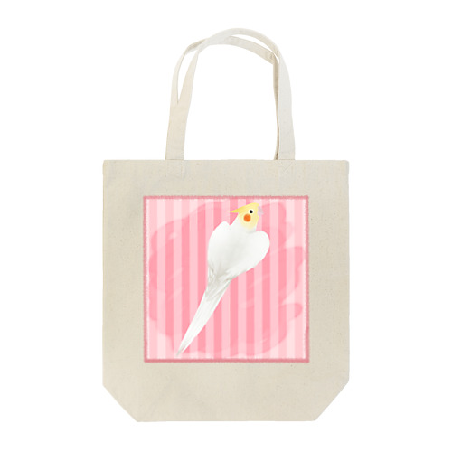 オカメインコ　ハートルチノーオカメインコ【まめるりはことり】 Tote Bag