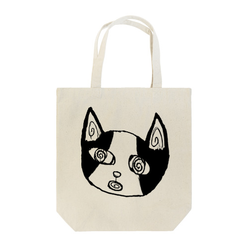 うずまき猫・ブラック＆ホワイト Tote Bag