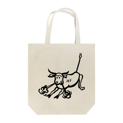 荒ぶる雄牛（Snorting Bull） Tote Bag