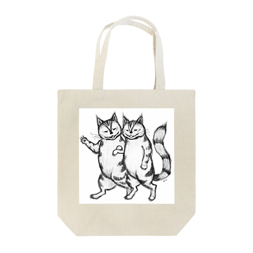 仲の良い猫 Tote Bag