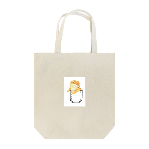 フトアゴヒゲトカゲ入りポケット Tote Bag