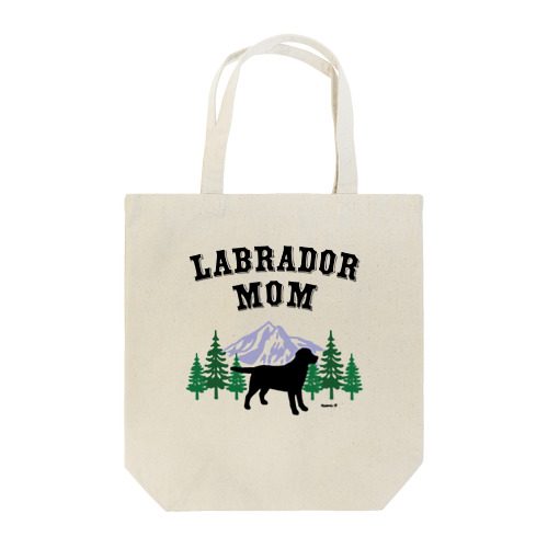 Labrador Mom （ブラックラブラドール） トートバッグ