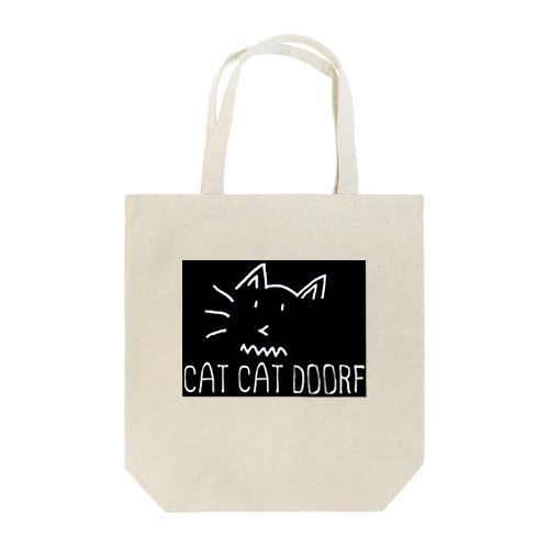 CAT CAT DOOR+F Tote Bag