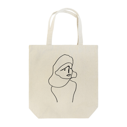 女（横向き） Tote Bag