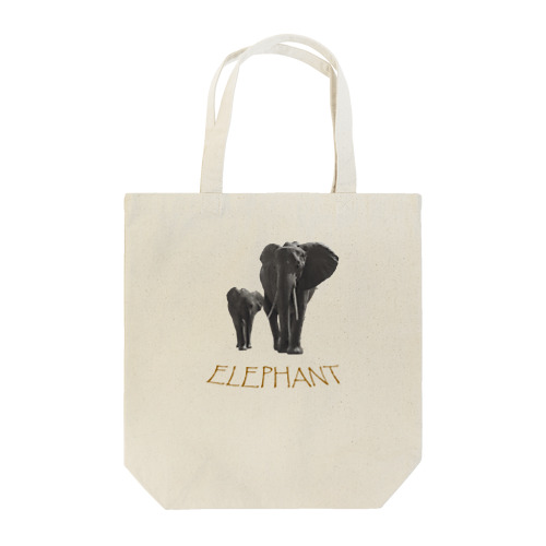 E​L​E​P​H​A​N​T​ ​象​の​親​子 Tote Bag