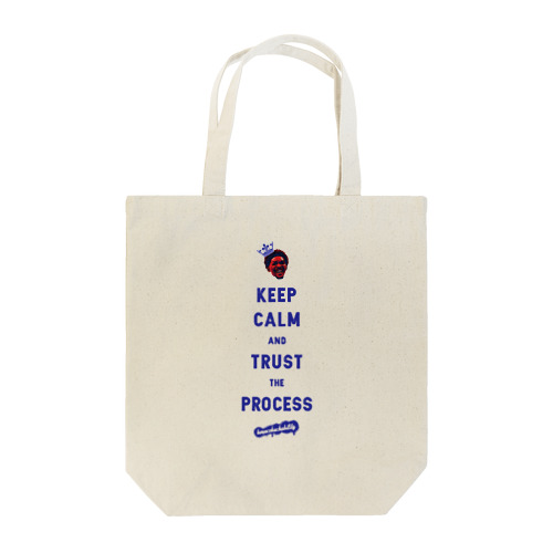’TRUST THE PROCESS‘ Blue.edit Tote Bag