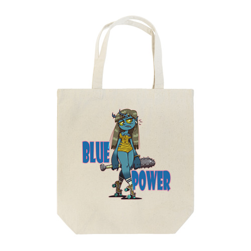 “BLUE POWER” トートバッグ
