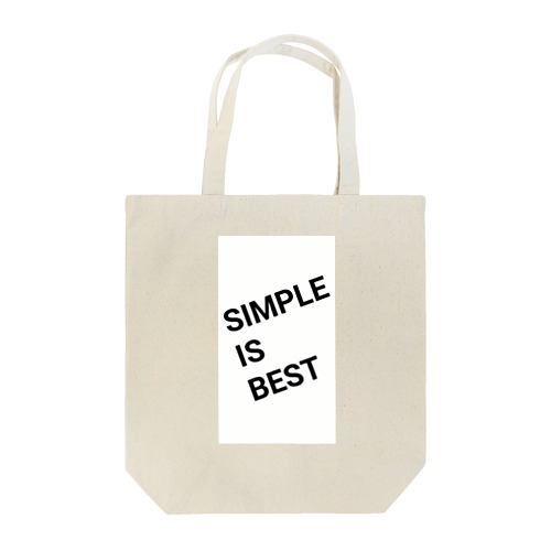 SIMPLE IS BEST Tote Bag