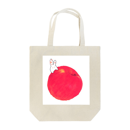 りんごにうさぎ Tote Bag