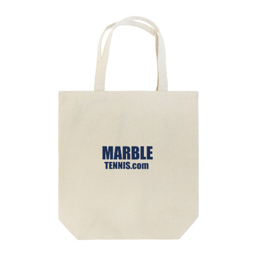 MARBLE TENNIS.com (Navy logo） Tote Bag