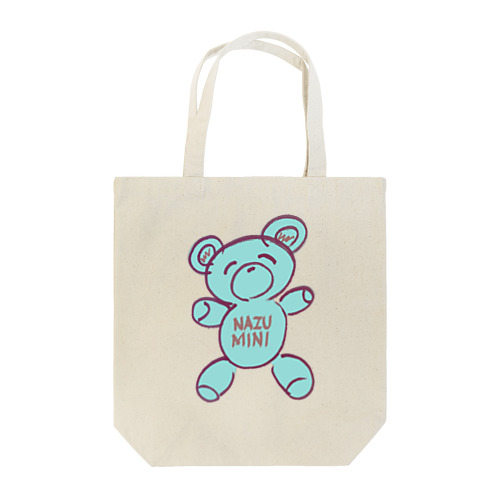 NAZU MUNI bear グッズ （blue） Tote Bag