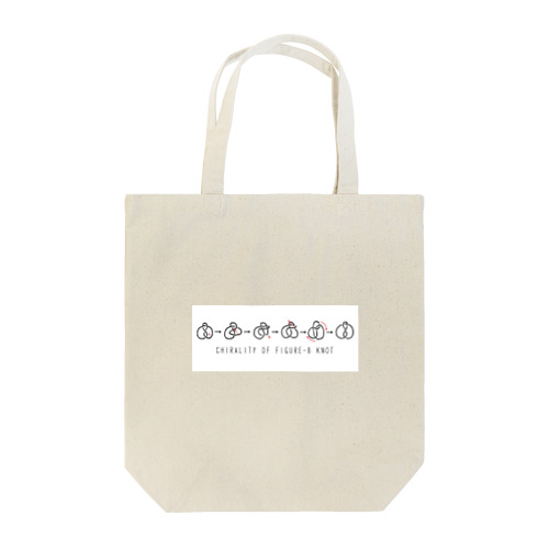 Chirality of figur-8 knot Tote Bag