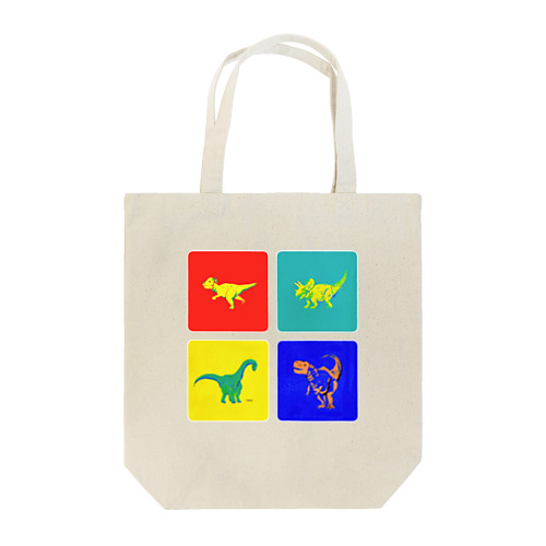 Windowsっぽい色の恐竜デザイン Tote Bag