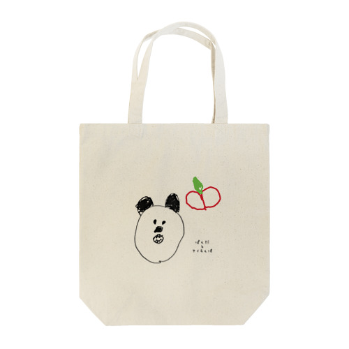 ぱんだとさくらんぼ Tote Bag