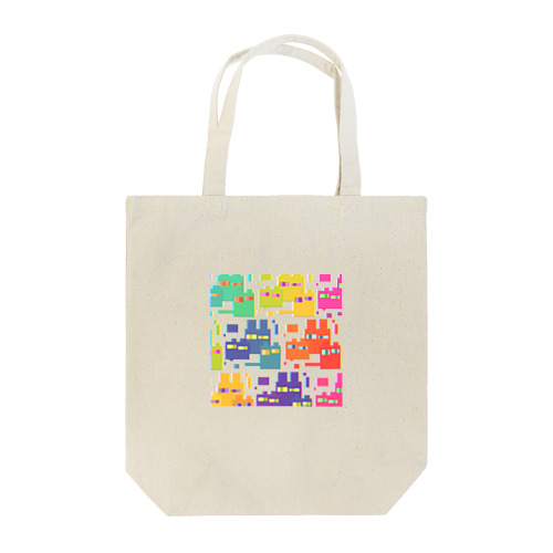 ジットリネコ、色いっぱい Tote Bag