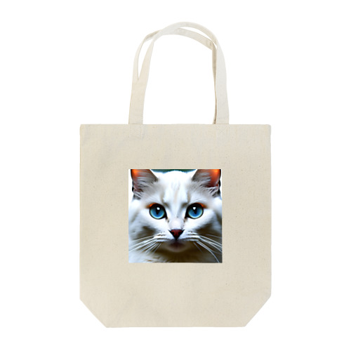 かわいい白猫のイラストグッズ Tote Bag