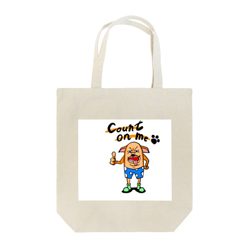 count on me ブルドッグ Tote Bag