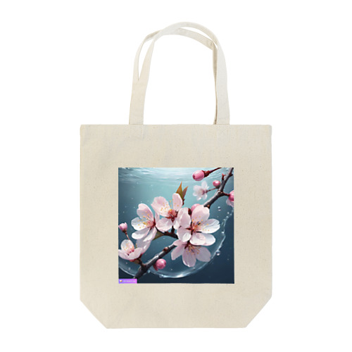 水に咲く桜 Tote Bag